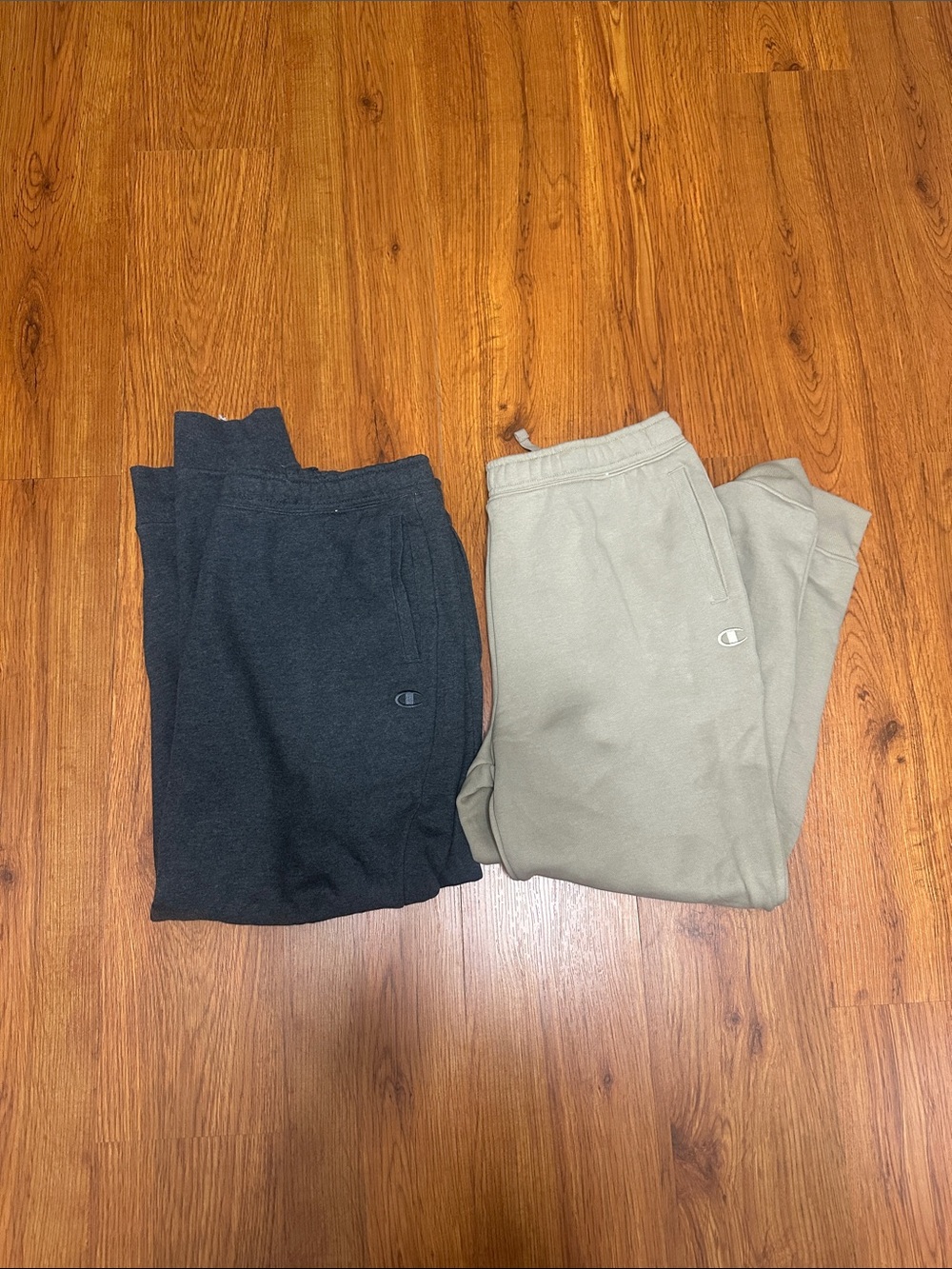 Champion Authentic Athleticwear Sweatpants in Tan & Grey